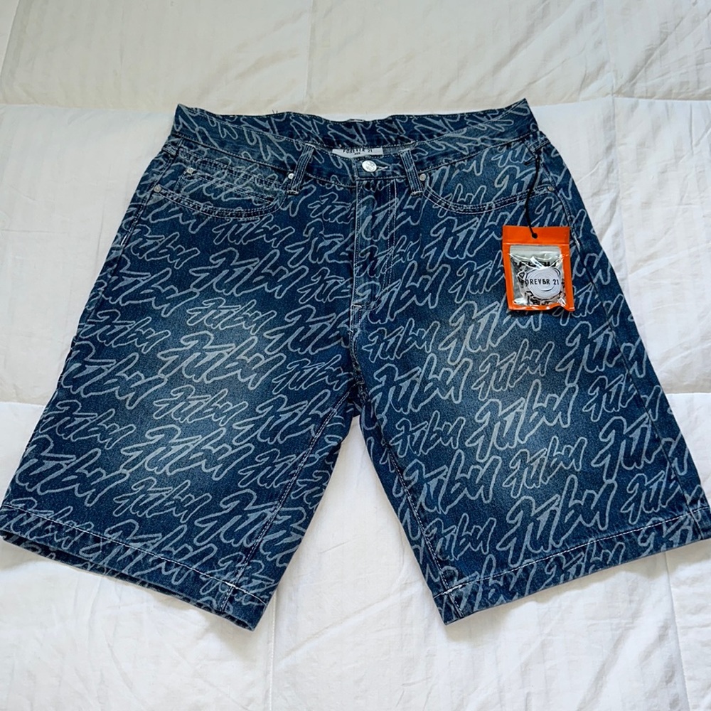 🔥 FUBU carpenter denim shorts throwback